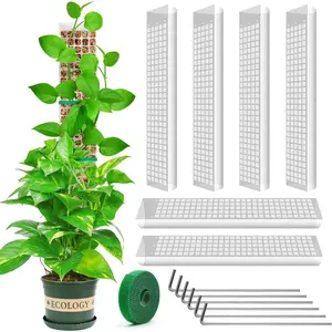 YSKS 6 count 24-inch Plastic Moss Poles for  ,Moss Poles for Climbing , Indoor  Support Work with Sphagnum muss