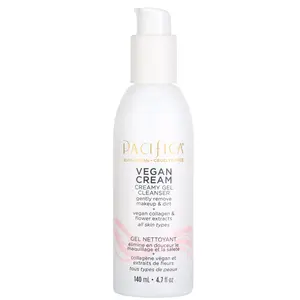 Pacifica Vegan Cream Creamy Gel Cleanser for Unisex, 4.7 Ounce