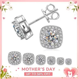 These dazzling diamond stud earrings make for an ideal choice—perfectly suitable whether as a gift for a woman or as an accessory for a man. Crafted from hypoallergenic materials, these studs feature 14K gold plating and are set with cubic zirconia