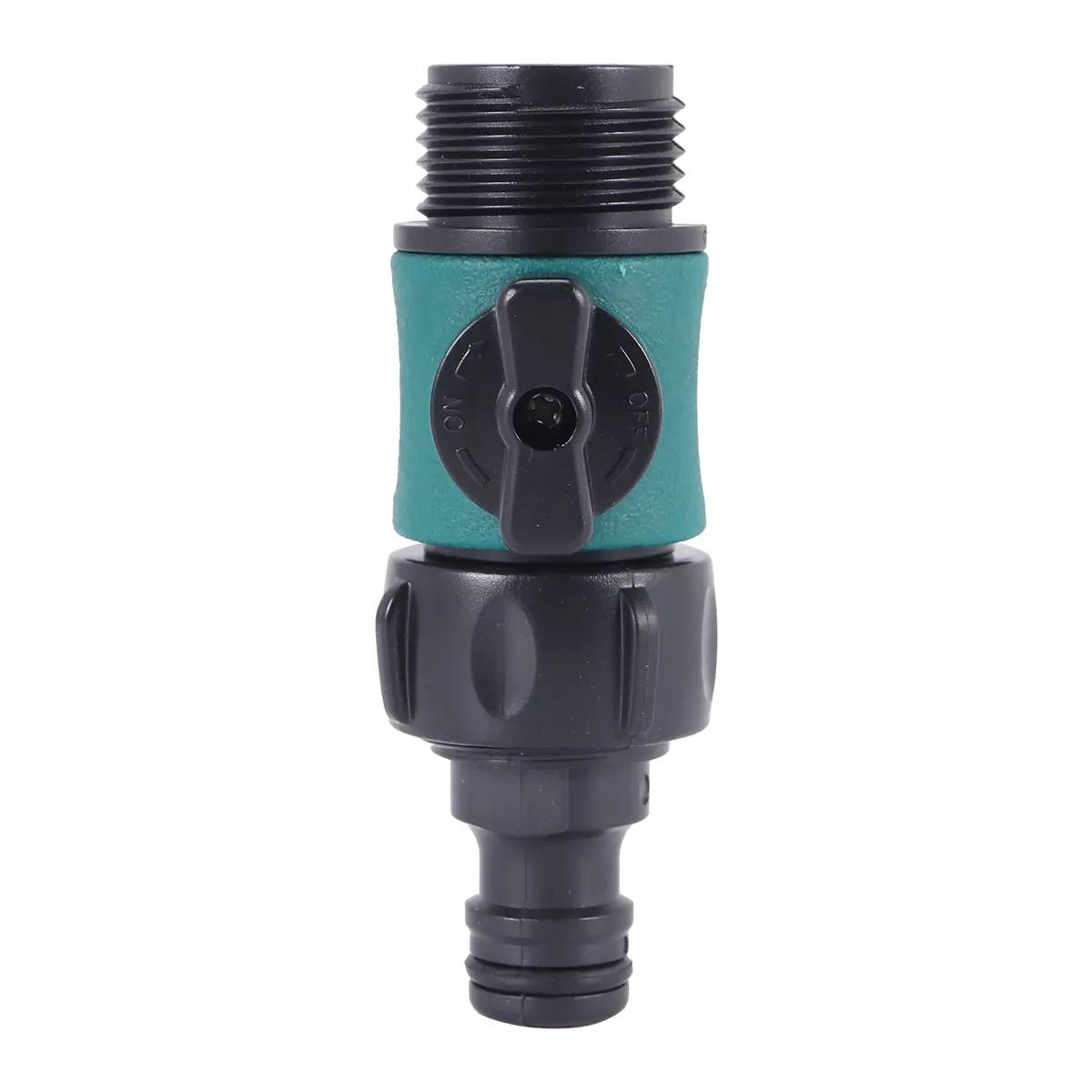 Durable Plastic Valve with Quick Connectors, 3/4 Inch Male Thread Hose Shut-Off for Gardens, Greenhouses, Agricultural Irrigation, and Low-Pressure Car Wash, Durable And Long Lifespan, Outdoor