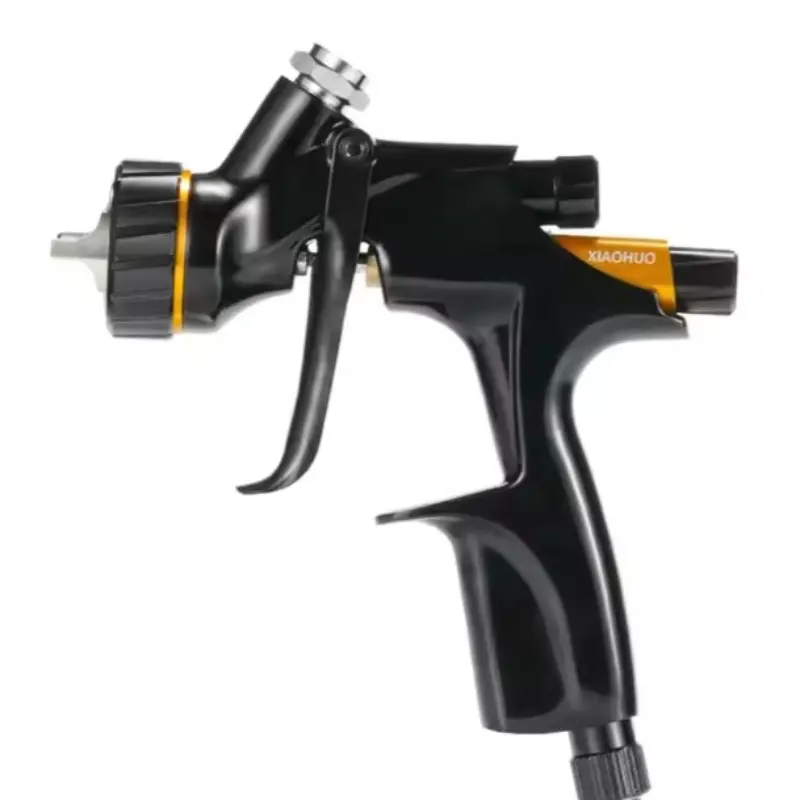 Dv1-B1+ Hvlp Technology Clearcoat Spray Gun, 13mm Hvlp Primer Coating Tool, Paint Spraying Tool, Spray Painting Tool, 600ML Cup, Large Capacity, Gravity Feed Sprayer Set with 1.3mm Nozzle