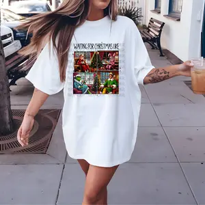 Waiting For Christmas Like DTF Graphic T-Shirt: Holiday Season, 100% Cotton