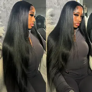[LIVE SALE] 32''-38'' 250% Density Nadula Straight Human Hair Wig 5x5 HD Lace Lace Closure Wig Glueless Hair Wig TikTokShopSpringGlowUp Greenish