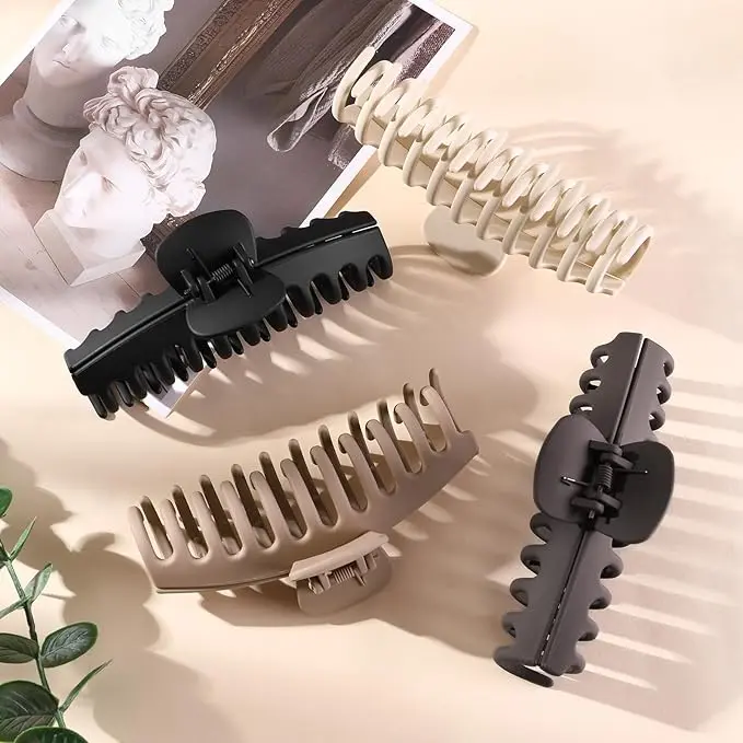 XL Jumbo 5 Inch Extra Large Claw Clips for Thick and Long Hair, Available in Multiple Colors