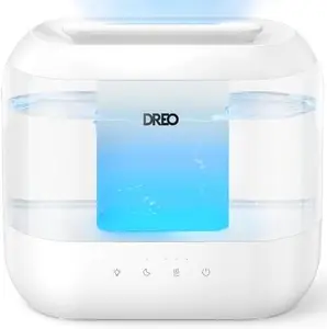 Dreo Humidifiers for Bedroom Top Fill 4L Supersized Cool Mist Humidifier 32H Runtime 28 dB Quiet Ultrasonic Air Humidifier for Large Room Plants Baby Nursery Indoor Night Light Easy to Clean