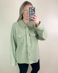 Baby It's Cold Outside Teddy Shacket