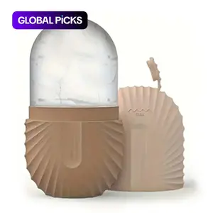 Ice Face Roller, 1 Count Reusable Silicone Ice Face Cube Massager, Facial Beauty Roller Skincare Tool for Facial Care, Facial Cleansing Instrument