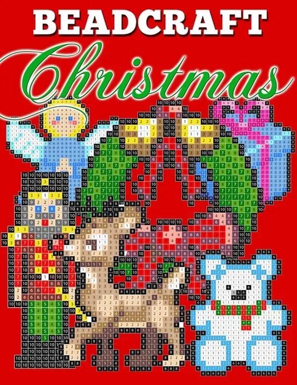 Beadcraft Christmas: Holiday-themed Fuse Bead Patterns by Beadcraft Books (Paperback)