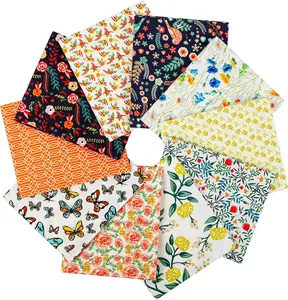 Newbrothread&Craftido 100% Cotton Quilting Fabric Bundles 10pcs Fat Quarters 18"x21" Medium Weight 5.2 oz for Quilting Sewing Patchwork Home Textile Secret Garden, TikTokShopDealsforYouDays, fathersdaygiftideas