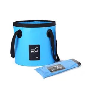 Foldable Water Bucket, 1 Count Portable Water Storage Bag with Handle, Water Container for Camping & Hiking, Outdoor Camping & Hiking Equipment
