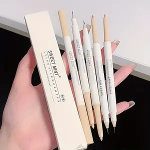 Women's 2-in-1 Dual-End Under Eye Pencil, Makeup Eyeliner Liquid Pen & Highlighter, Waterproof, Non-Smudging, Long-Lasting, Beginner-Friendly Eyelid & Lower Under Eye Use