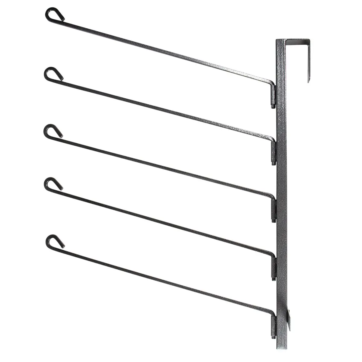 Easy-Up Pro Compact Steel Equestrian 5-Hook Saddle Pad Rack, Wall-Hanging Organiser for 5 Pads, Portable Hangable Home Organizer Hook & Rail, Wall Hooking