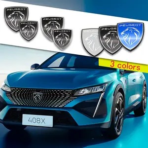 Peugeot Car Emblem Decoration, 3D Stereo Front Rear Badge, Enhances Vehicle Appearance, Durable Stylish Design, Perfect Gift Idea