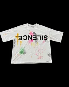 ONYX PAINT SILENCE TEE IN WHITE  T-Shirts