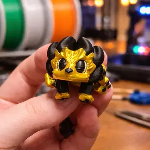 Unique 3D Printed Flexi Angry Lion