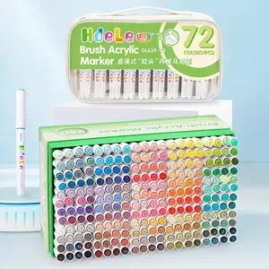 Guangna New Upgraded Acrylic Paint Markers, Solid Ink, Smooth Application, Comprehensive Colors, Ideal for Handicrafts and Art Supplies, Suitable for Plastic