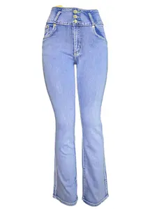 Skini Jean - Women's Fashionable High-Waisted Flare Leg Jeans for Everyday Wear - Womenswear