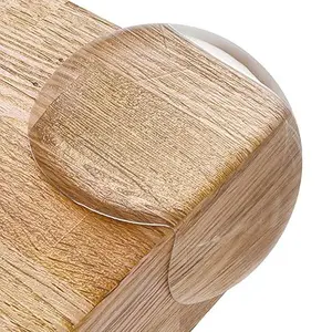 12 Pack Table Corner Protectors for, Improved Self Adhesive Clear Furniture Corner Guards & Edge Safety Bumpers, Round Proof Bumper, Table Edges & Sharp Corners Proofing