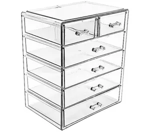 Makeup and Jewelry Storage Case with 6 Drawers