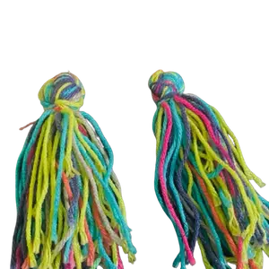 Tassel Yarn Ear Glam Multi Colors Female Casual Elegant Ethnic Baroque Fabric Lightweight Trendy Fringe Detailing Gift Option Hook Drop Style