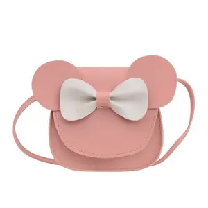 Children's Bow Shoulder Street Crossbody Coin Purse Girls Mini Princess with Adjustable Strap and Vibrant Colors