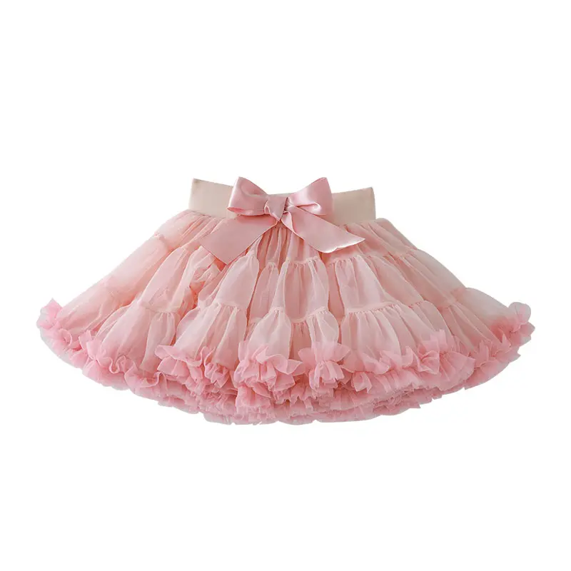 YOEHYAUL Girls' Multi-Layer Fluffy Tulle Tutu Skirt - High Stretch Waist, Ruffled Tiers, Secure Fit, Voluminous Petticoat, Ballet Wear for Versatile Occasions