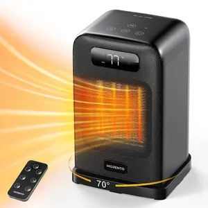 MORENTO Space Heater Indoor, 1500W Portable Heaters for Indoor Use with Heating and Fan Modes with Thermostat, Safety Heater#TikTokShopBlackFriday Automatic