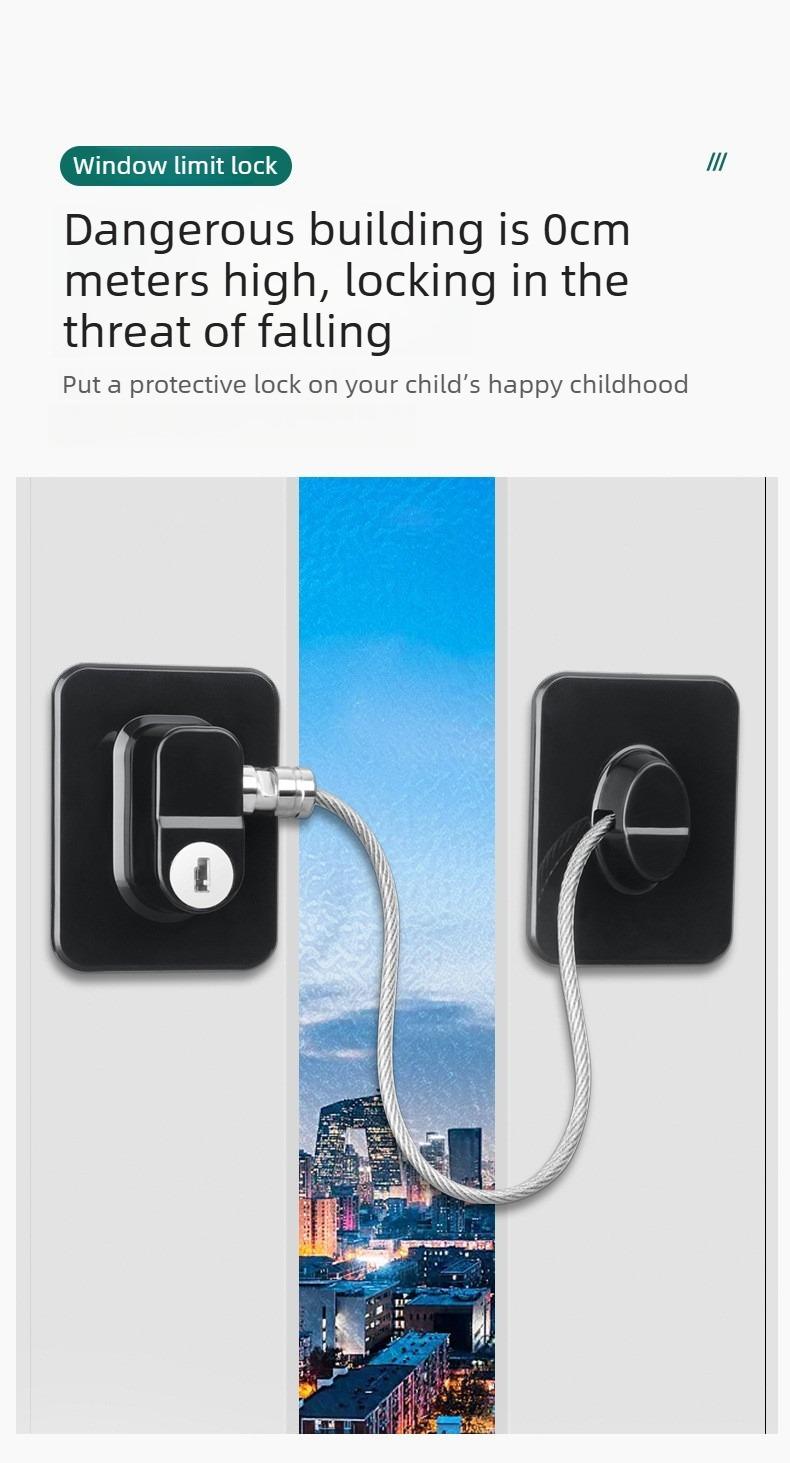 2PCS No-drill ice box lock, refrigerator lock, drawer lock, cabinet lock; multifunctional safety locks for children/babies; anti-theft protective locks