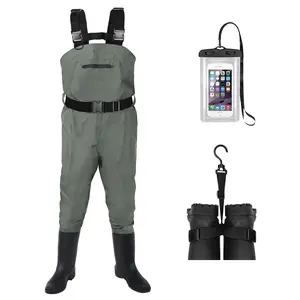 Waterproof Fishing Waders For Men Women,Chest Wader With Boots For Duck Hunting & Fly Fishing| Lightweight Bootfoot Waders,US Size