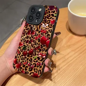 Fashion Leopard-Pattern Phone Case, Anti-drop Cellphone Protective Case, Total Protective Shockproof Mobile Phone Cover for iPhone 11 12 13 14 15 16 Pro Max/Pro/Plus