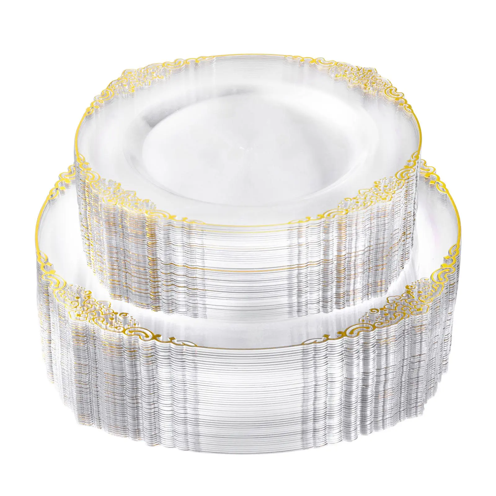Clear / Gold Rim