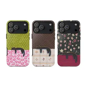 Stripes Strawberry  Phone Case – Red and Pink Gingham Aesthetic - Phone Case For Iphone 17 16e Galaxy S25 S24 S23 S22 S21 Ultra