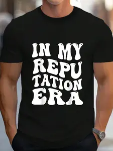 100% Cotton In My Reputation Era T-Shirt Women's Men's Graphic Tee Crew Neck summer vacation Tops
