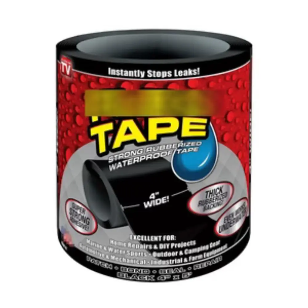 [End of Season Blowout] Flex Tape, Original Thick Flexible Rubberized Waterproof Tape - Seal and Patch Leaks, Works Underwater, Indoor Outdoor - Home RV Roof Plumbing and Pool Repairs, Clear, 4 in x 5 ft, Pack of 2