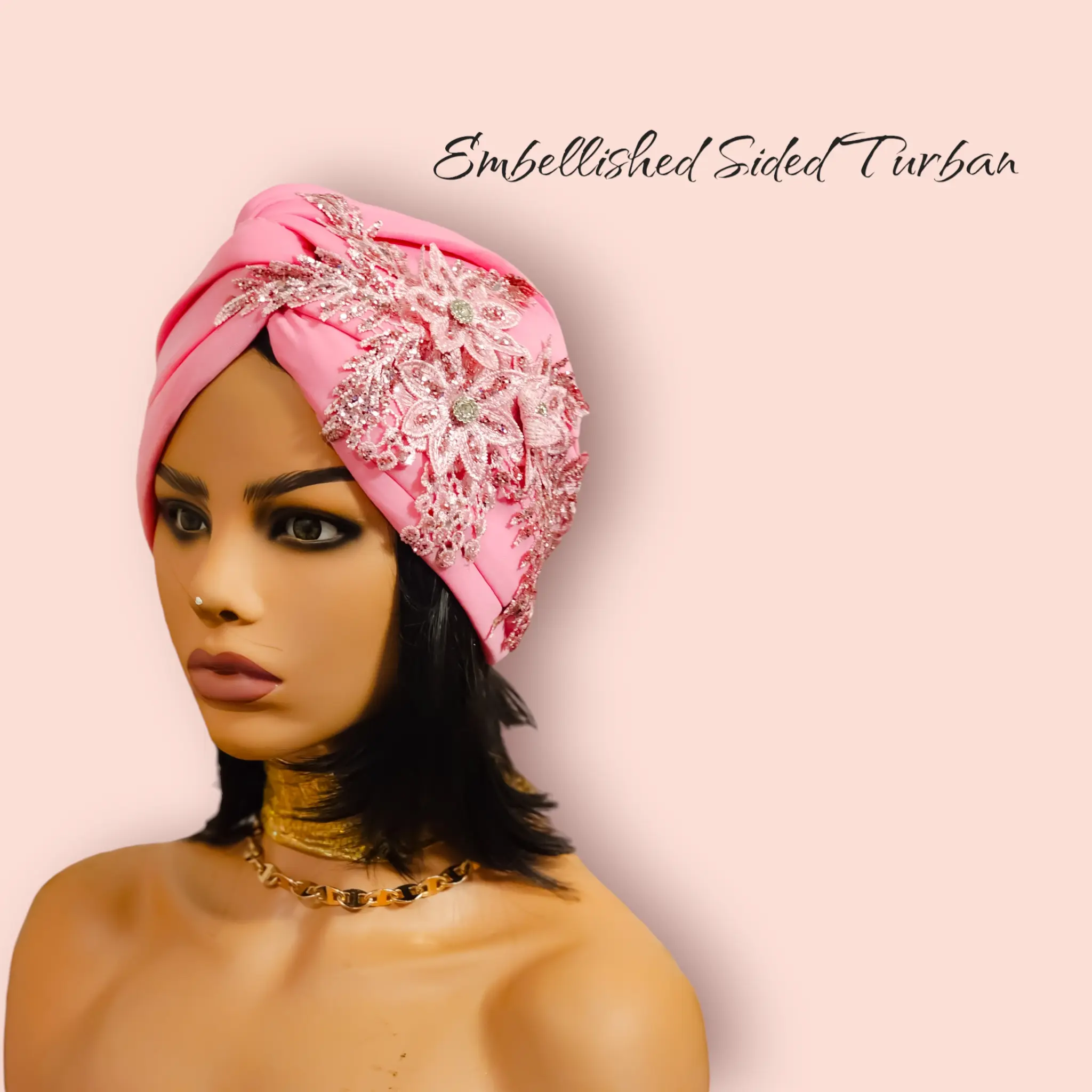 Embellished Sided Turban