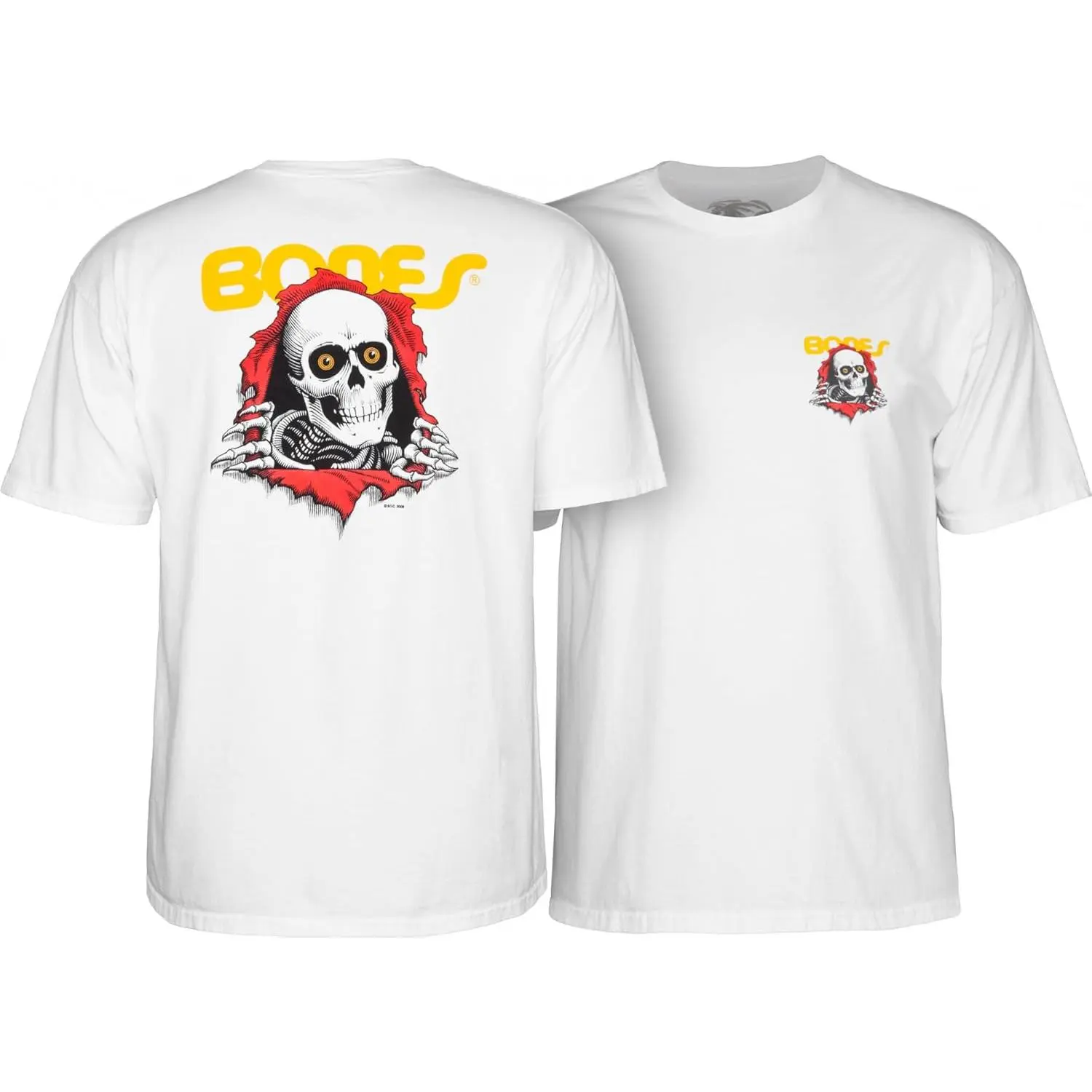 Women's Powell Peralta Ripper T-Shirts, Biker-Inspired Design, Pair with Cargo Pants-Flannel-Leather Pieces, Suitable for Loungewear