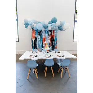 Blast Off Birthday Fringe Backdrop