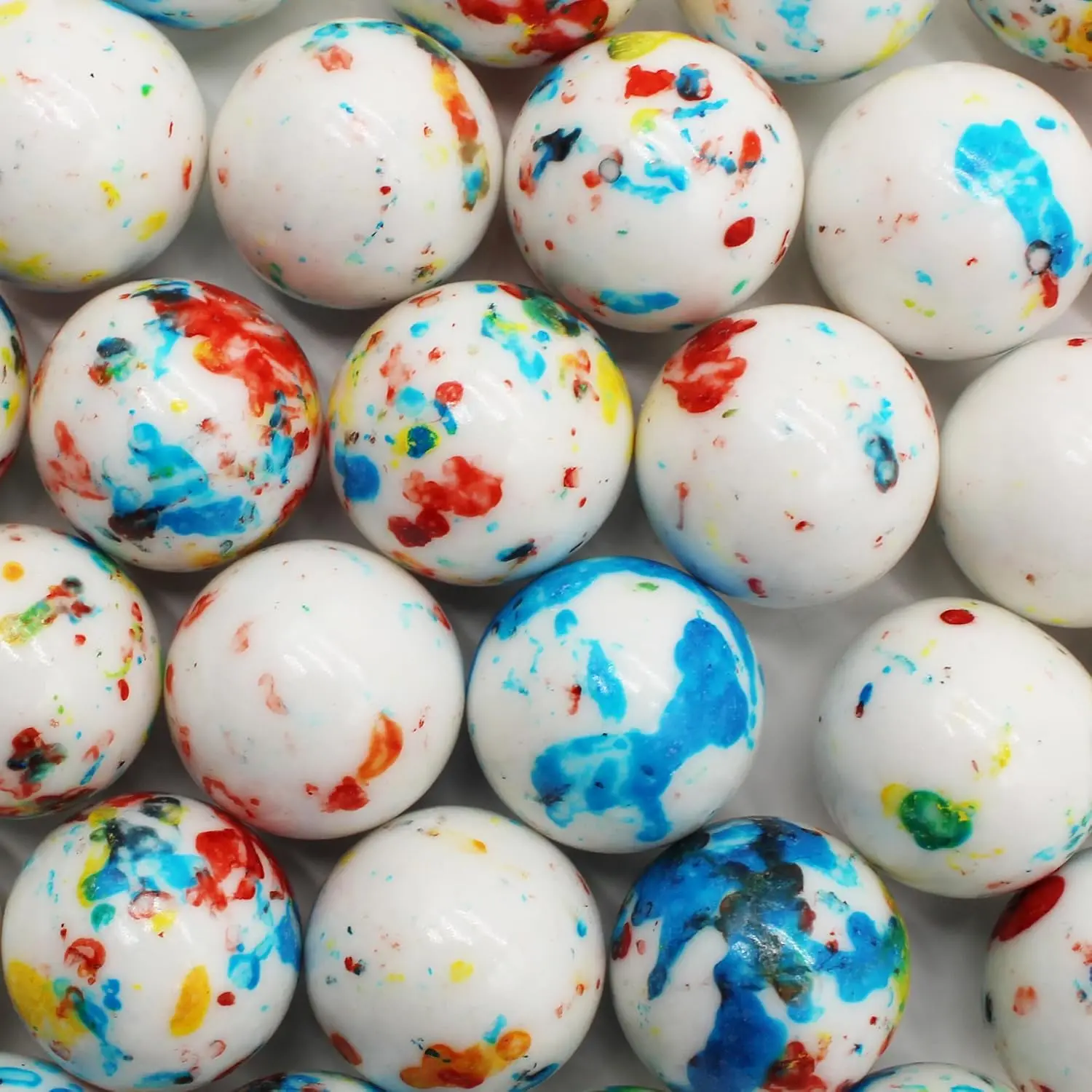 Mini Psychedelic Jawbreakers 1 LB, Colorful Crunchy Hard Candy Balls, Long Lasting Sucking Candy, Assorted Fruity Flavors, Bulk Candy