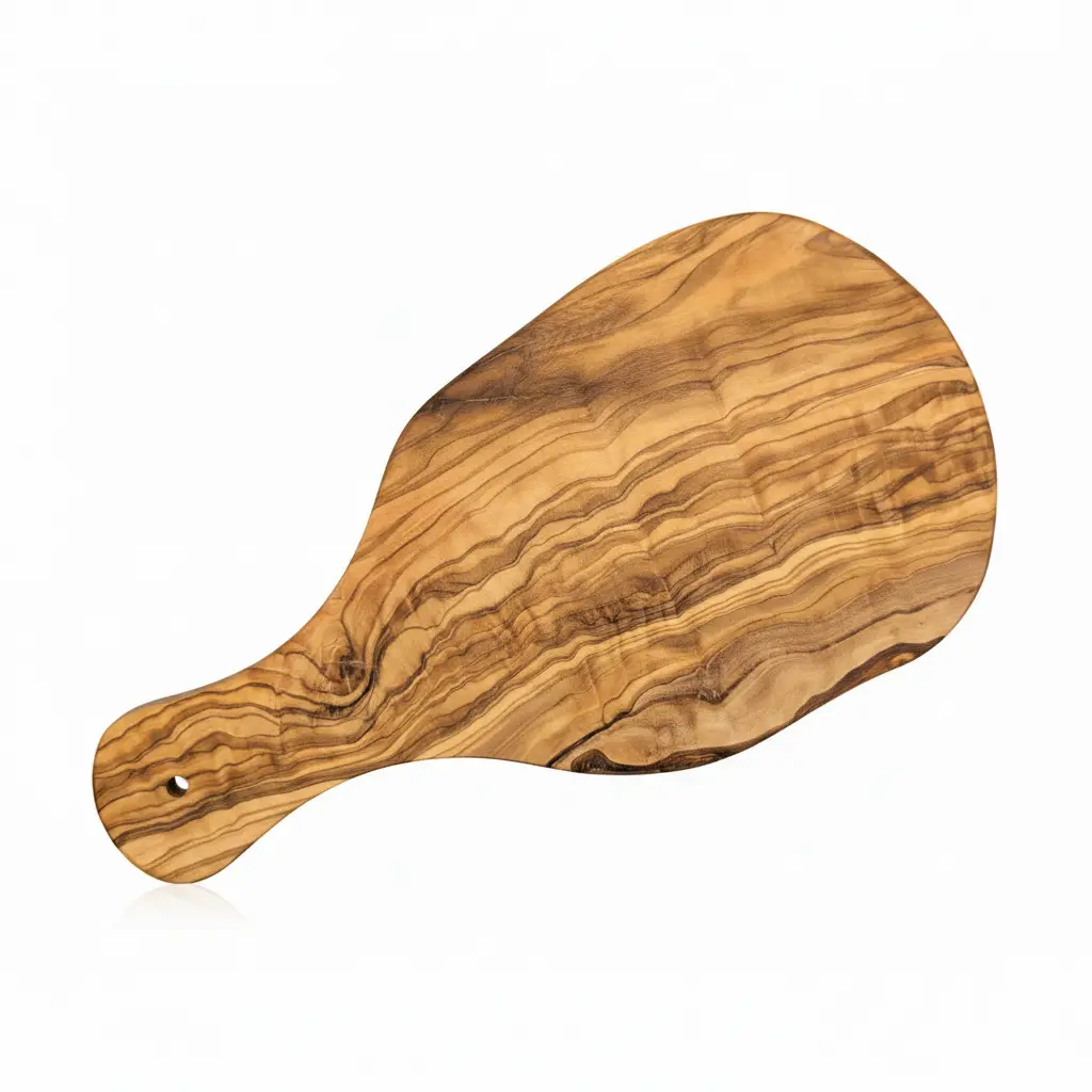 Olive Wood Cutting Board with Handle