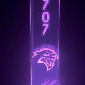 Custom Clear Acrylic LED Dodge Hellcat Hood Prop
