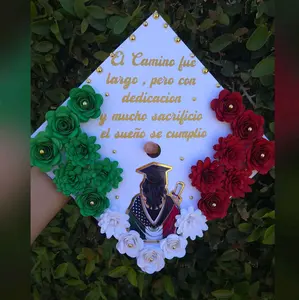 mexican american cap topper roses flowers eternal rosas graduacion grad graduacion birrete decor Decoration
