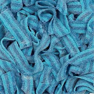 Blue Raspberry Slushie Swedish Sour Candy Belts 4oz Imported