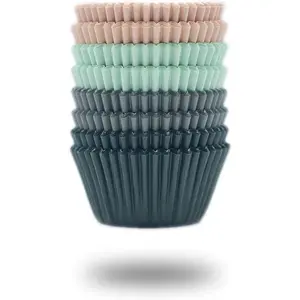 Bake Choice Cupcake Liners 200 Pcs Paper Muffin Cups Standard Cupcake Wrappers, Cup Cake Paper Cup, Food Grade Paper Cupcake Liners, Greaseproof Parchment Muffin Liners Calyx Series