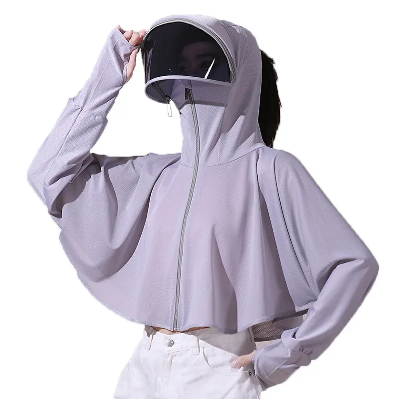 Women's Summer 2025 New Style Sunscreen Jacket for Cycling, Ice Silk Sunscreen Clothing, Strong Bike