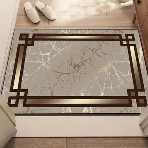 1 piece of Door mat, entrance area rug, marble pattern floor mat, Modern Abstract Rug, Contemporary Rugs, doorway area entry mat, indoor and outdoor decoration, suitable for entrance, corridor, living room, bedroom, kitchen and hallway