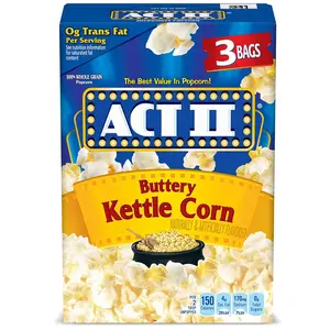 Microwave Popcorn, Buttery Kettle Corn, 2.75-oz. Bags, 3 Ct Snack