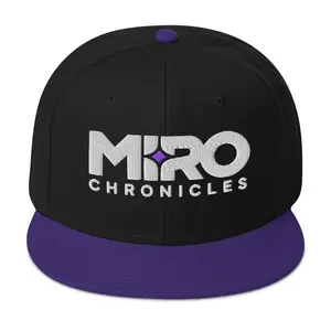 Miro Chronicles Black and Purple Snapback Hat