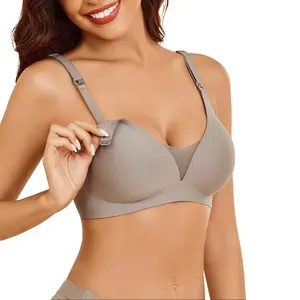 Nursing Bras for Breastfeeding Seamless Ultra Comfort Pregnancy Maternity Wireless Bralette Adjustable