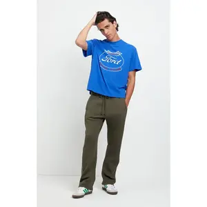 Pacsun Men's Olive Johnny Fleece Straight Sweatpants
