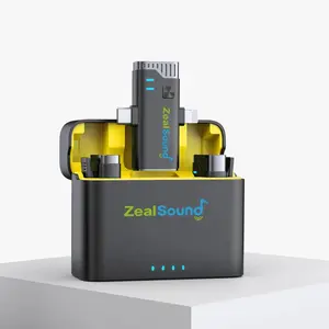 Zealsound Wireless Lavalier Microphone for iPhone iPad Android with